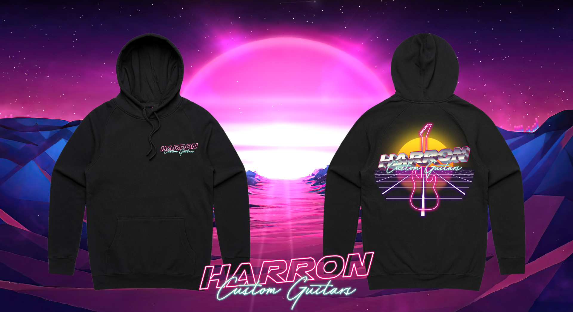 HCG Miami Vice Hoodie (ThrashWolf Design) - Harron Custom